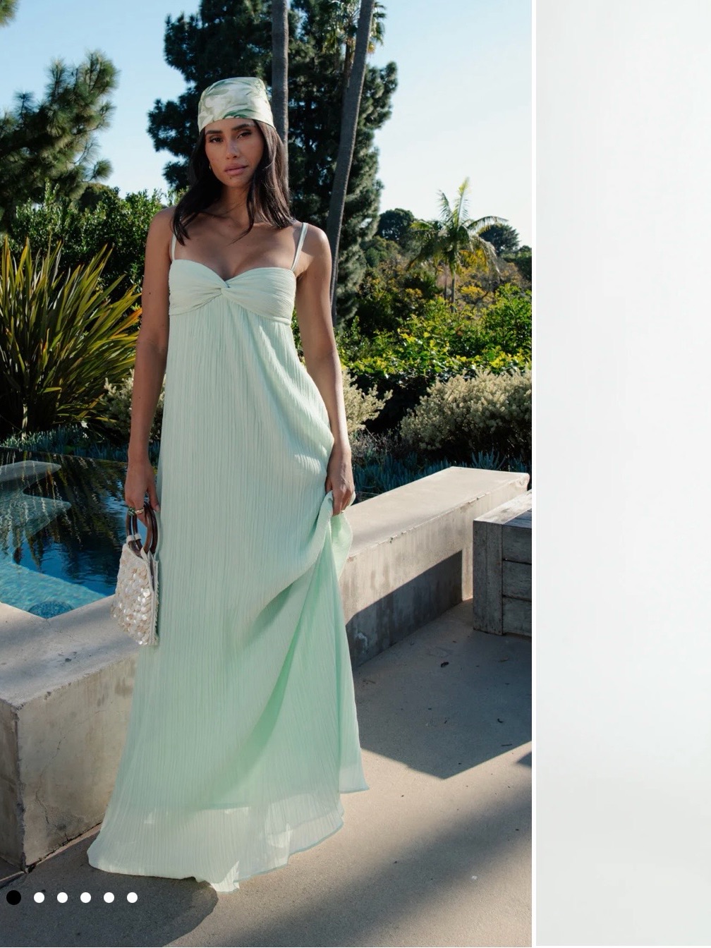 Show Me Your Mumu Libby Maxi Dress In Light Green - Never Worn!